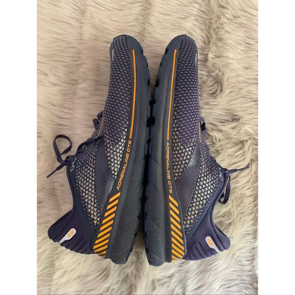 Brooks Adrenaline GTS 22 Running Shoes Peacoat/ Grey/Sunflower US Men's 15 - Picture 4 of 9